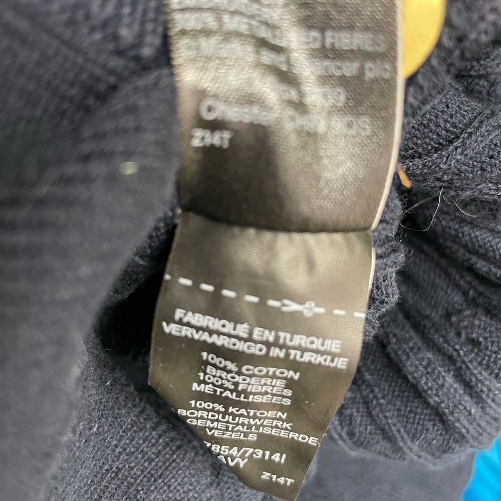 The Limited Women’s Navy Blue V Neck Classic Preppy Cardigan Size Small - Picture 9 of 9